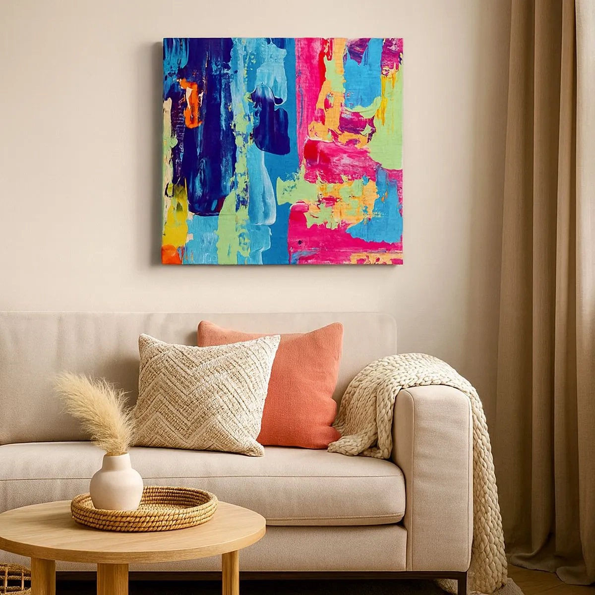 Bild auf Leinwand - Leinwandbild - Das Leben ist wunderschoen! - 30x30 cm