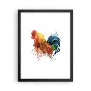 Poster in einem schwarzem Rahmen - Königliches Gewand, königlicher Stolz - 30x40 cm