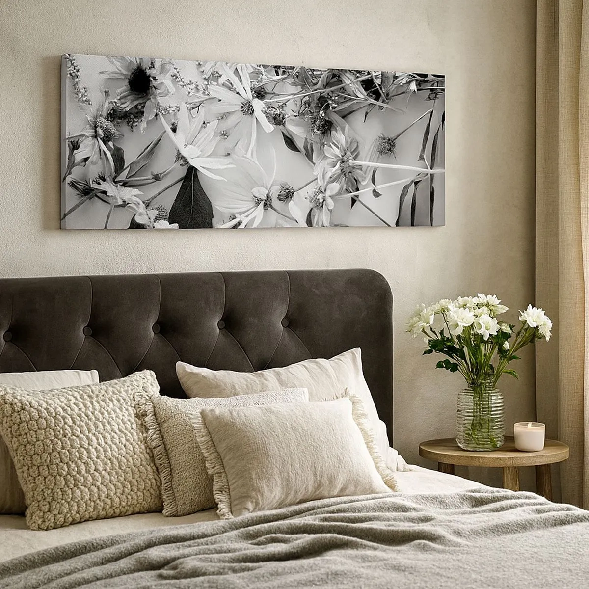 Bild auf Leinwand - Leinwandbild - Kein Blumenstrauß - 100x40 cm