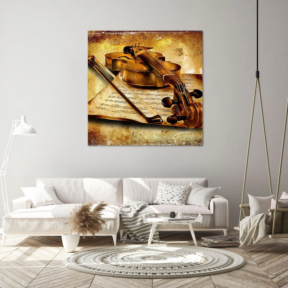 Bild auf Leinwand - Leinwandbild - Ein Virtuose dringend benötigt - 70x70 cm