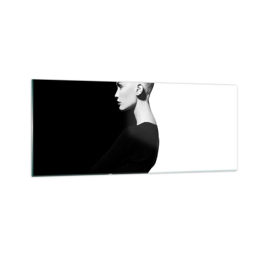 Glasbild - Bild auf glas - Einfach eine Frau - 100x40 cm