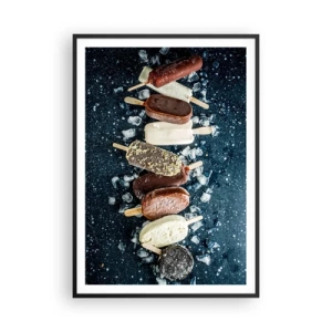 Poster in einem schwarzem Rahmen - Geschmack des heißen Sommers - 70x100 cm