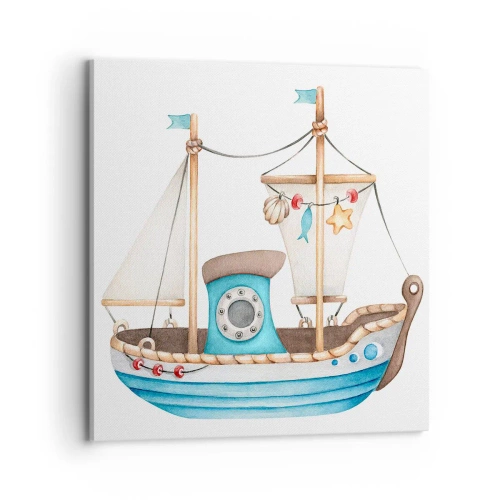 Bild auf Leinwand - Leinwandbild - Ahoi, Abenteuer! - 70x70 cm