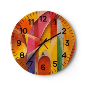 Wanduhr - Glasuhr - Kathedrale der Sonne - 30x30 cm