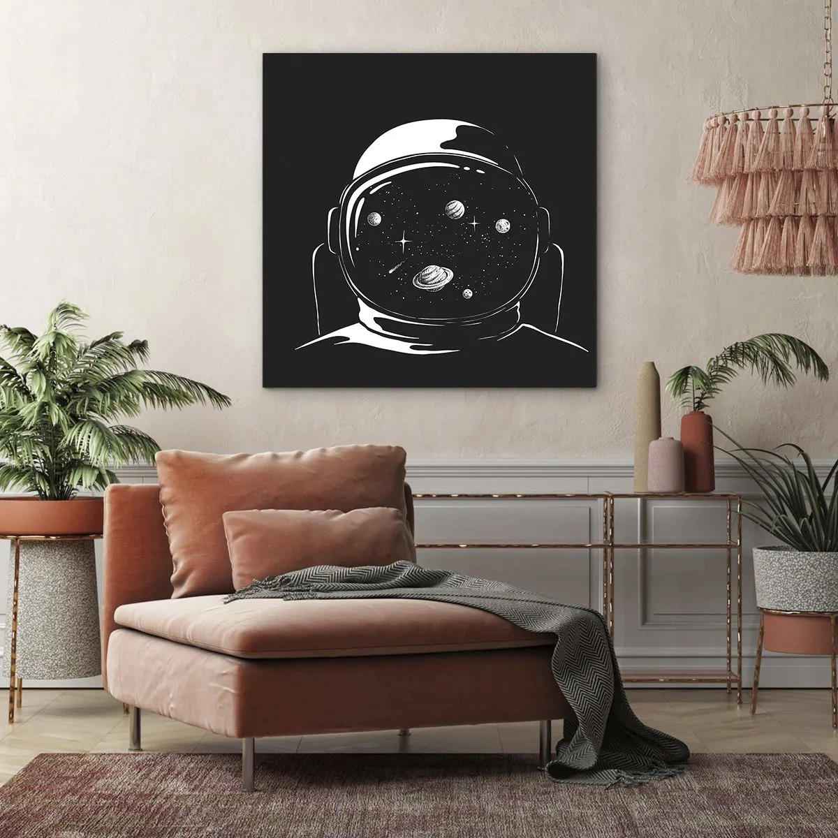 Bild auf Leinwand - Leinwandbild - Schöne Aussicht - 50x50 cm