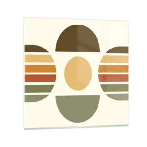 Glasbild - Bild auf glas - In Erdtönen - 30x30 cm