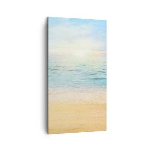Bild auf Leinwand - Leinwandbild - Großes Blau - 45x80 cm
