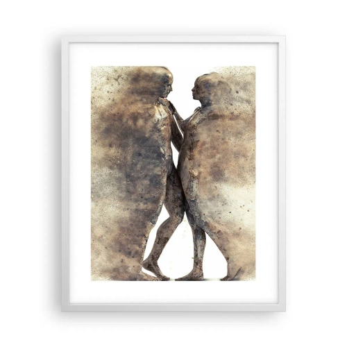 Poster in einem weißen Rahmen - Sie erhoben sich aus dem Staub, um zu lieben - 40x50 cm