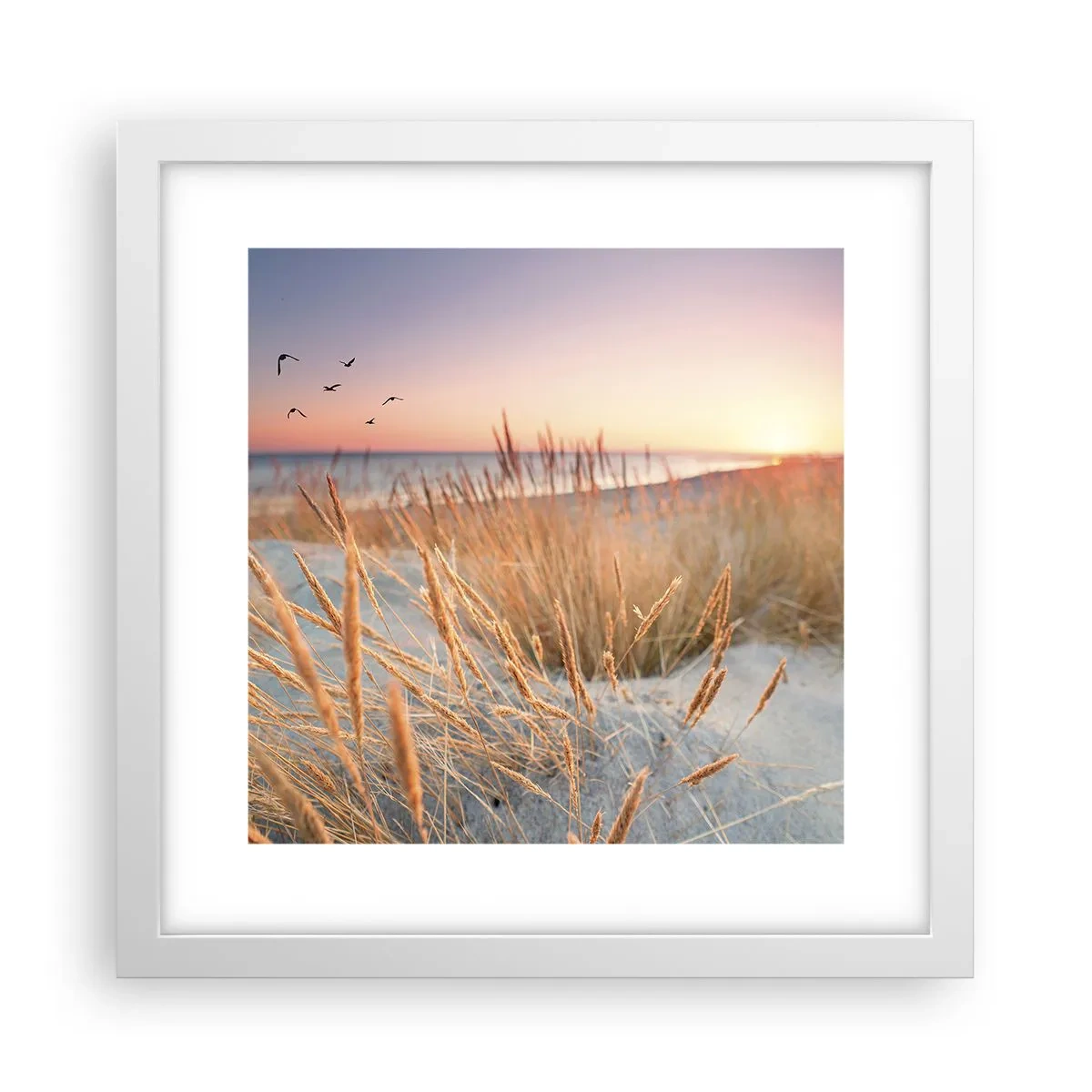 Poster in einem weißen Rahmen - Das baltische Wiegenlied - 30x30 cm