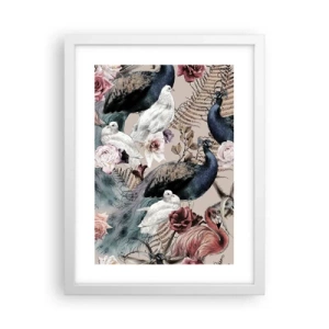 Poster in einem weißen Rahmen - Im Schlossgarten - 30x40 cm