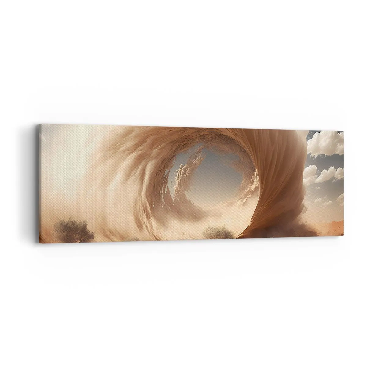 Bild auf Leinwand - Leinwandbild - Geöffnetes Portal - 90x30 cm