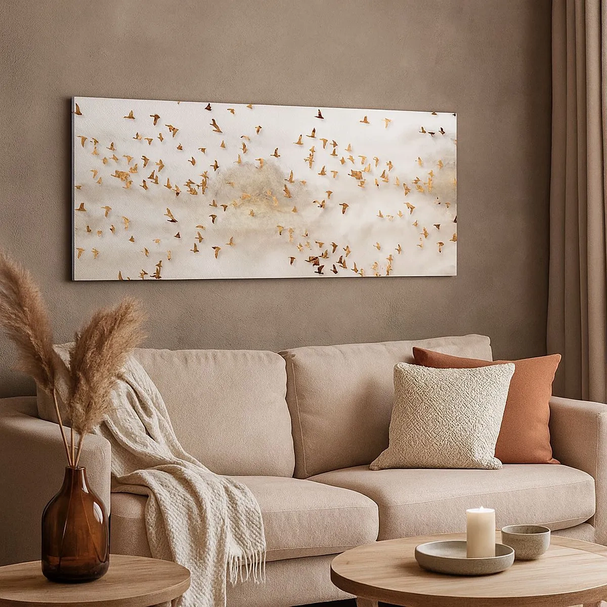 Bild auf Leinwand - Leinwandbild - Es ist schon die Zeit… - 100x40 cm