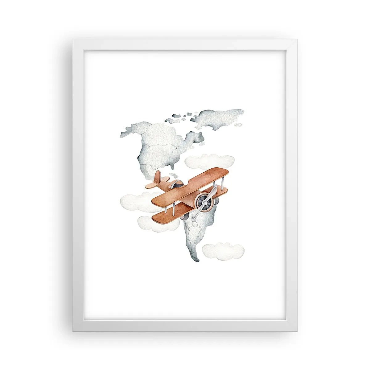 Poster in einem weißen Rahmen - Im Pioniergeist - 30x40 cm