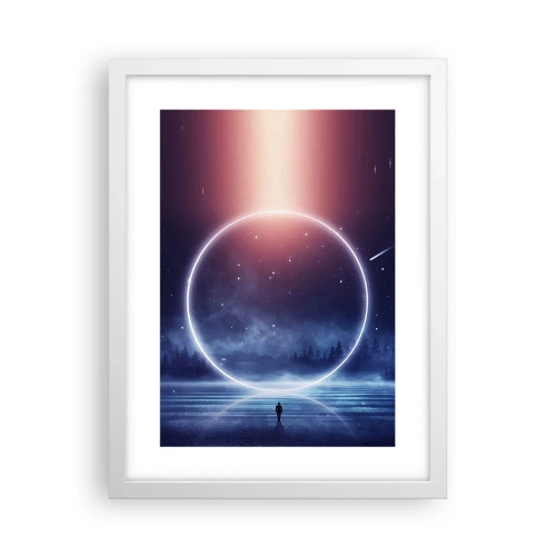 Poster in einem weißen Rahmen - Sie sind schon da ... - 30x40 cm