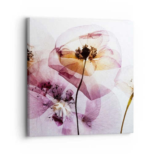 Bild auf Leinwand - Leinwandbild - Transparente Körperblumen - 30x30 cm