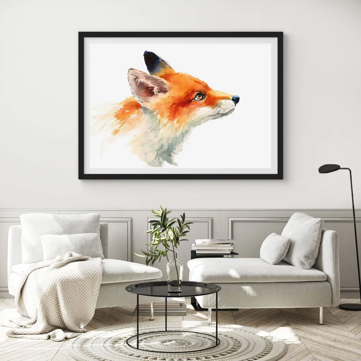 Poster in einem schwarzem Rahmen - Man kann nie vorsichtig genug sein - 50x40 cm