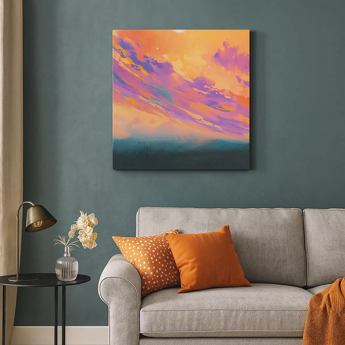 Bild auf Leinwand - Leinwandbild - Die Anziehungskraft - 30x30 cm