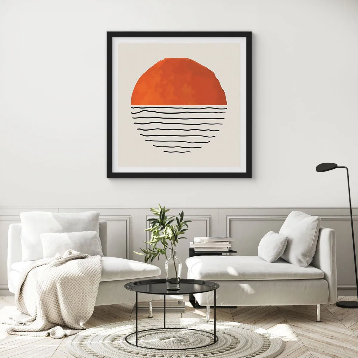 Poster in einem schwarzem Rahmen - Im japanischen Klima - 30x30 cm