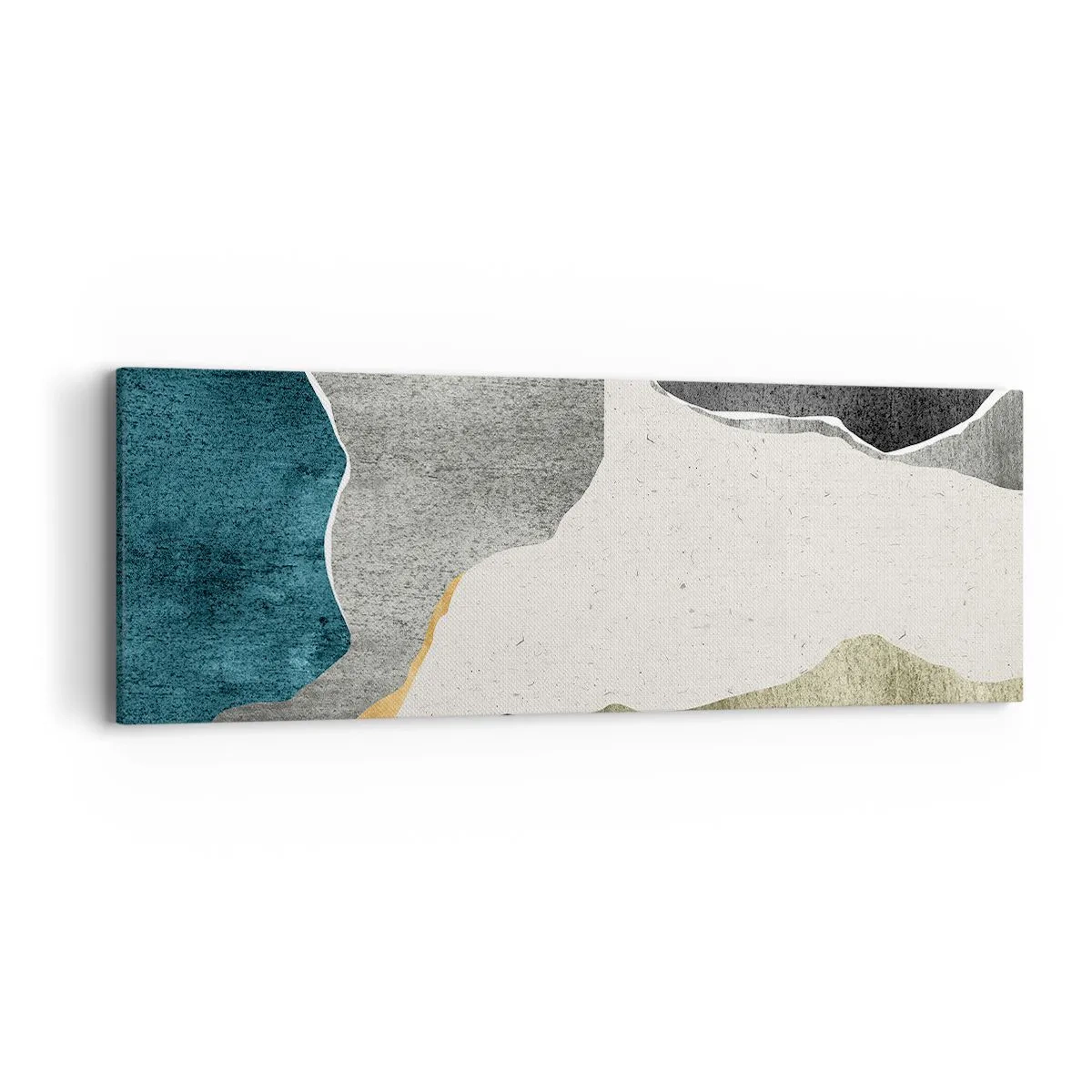 Bild auf Leinwand - Leinwandbild - Mosaikkomposition mit Goldfaden - 90x30 cm