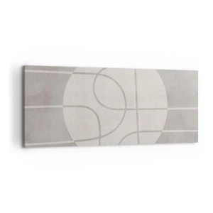 Bild auf Leinwand - Leinwandbild - Kreisförmig und geradeaus - 100x40 cm