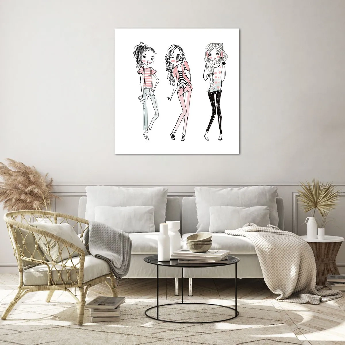 Glasbild - Bild auf glas - Es wird, es wird Spaß machen - 70x70 cm