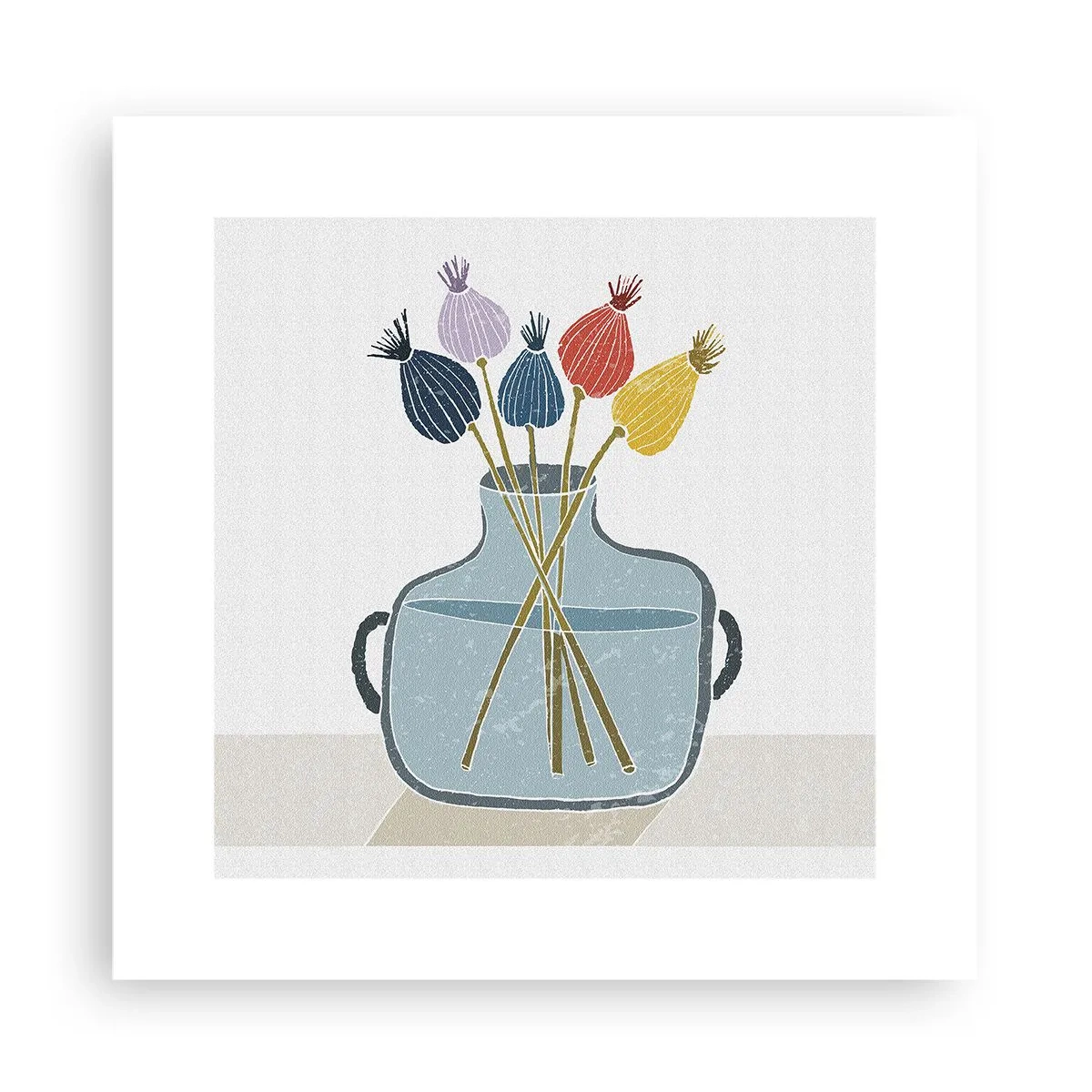 Poster - Es ist mucksmäuschenstill - 30x30 cm