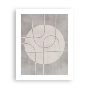 Poster - Kreisförmig und geradeaus - 40x50 cm