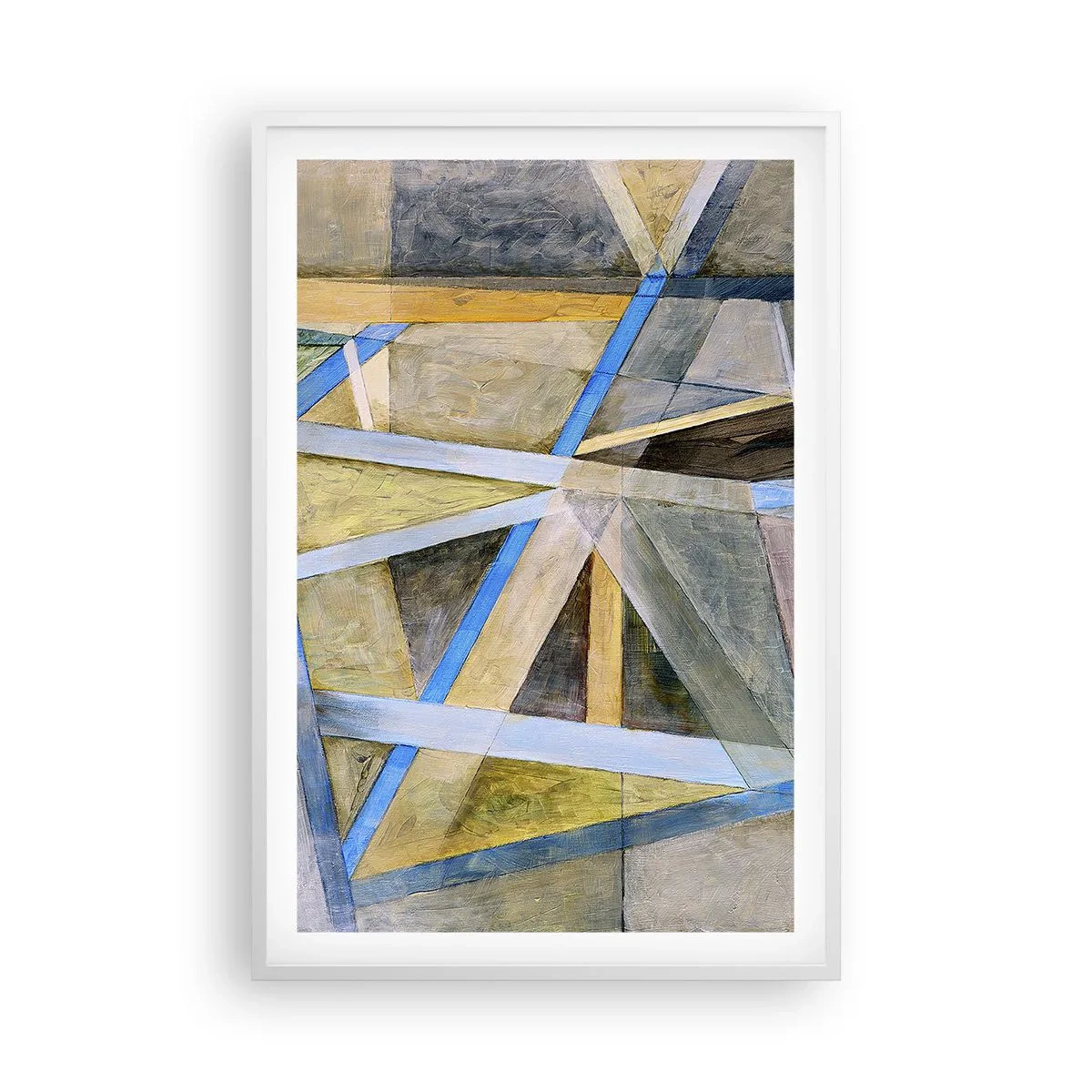 Poster in einem weißen Rahmen - Gerade oder diagonal? - 61x91 cm