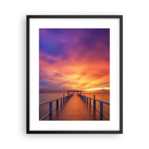 Poster in einem schwarzem Rahmen - Ohne Ende - 40x50 cm