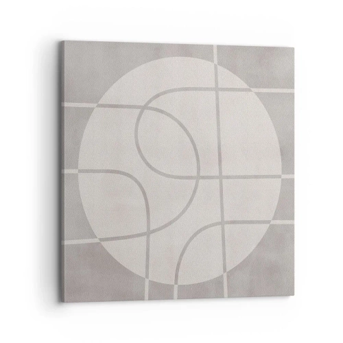 Bild auf Leinwand - Leinwandbild - Kreisförmig und geradeaus - 70x70 cm