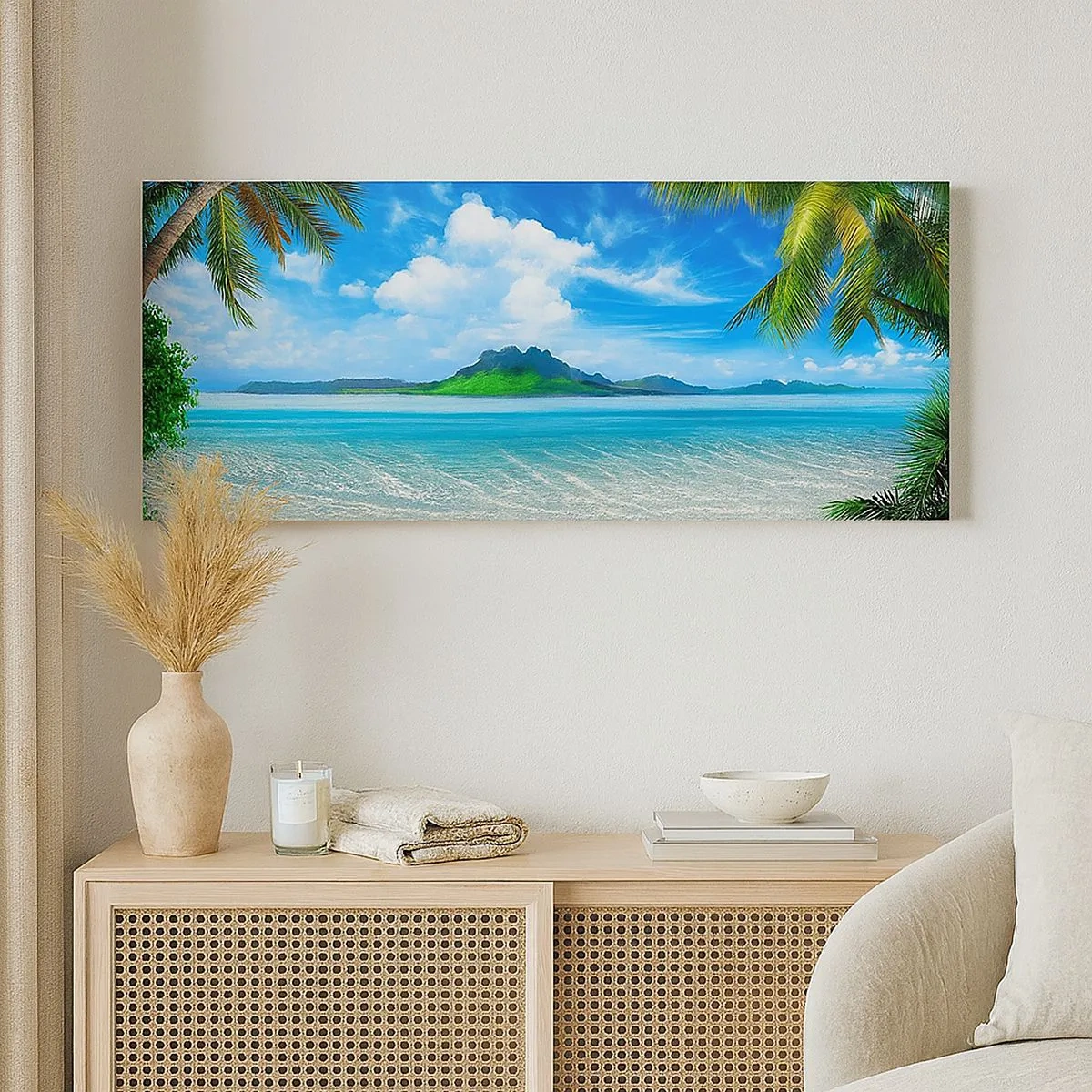 Bild auf Leinwand - Leinwandbild - Komposition: Tanzraum - 100x40 cm