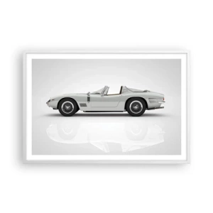 Poster in einem weißen Rahmen - Spaß versprochen - 91x61 cm