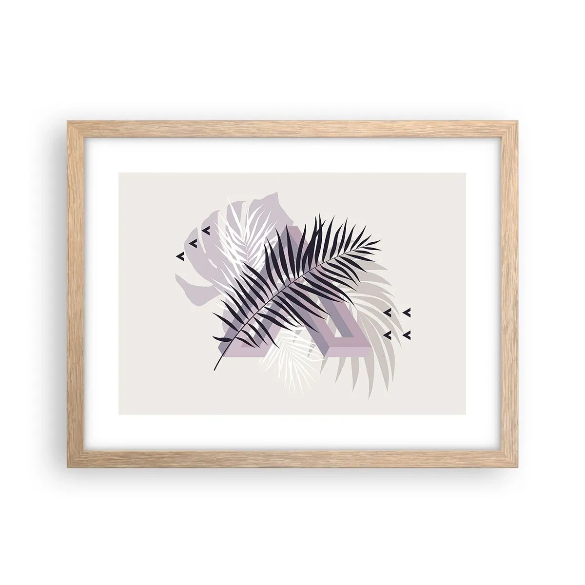 Poster in einem Rahmen aus heller Eiche - Der Schatten des Schattens - 40x30 cm