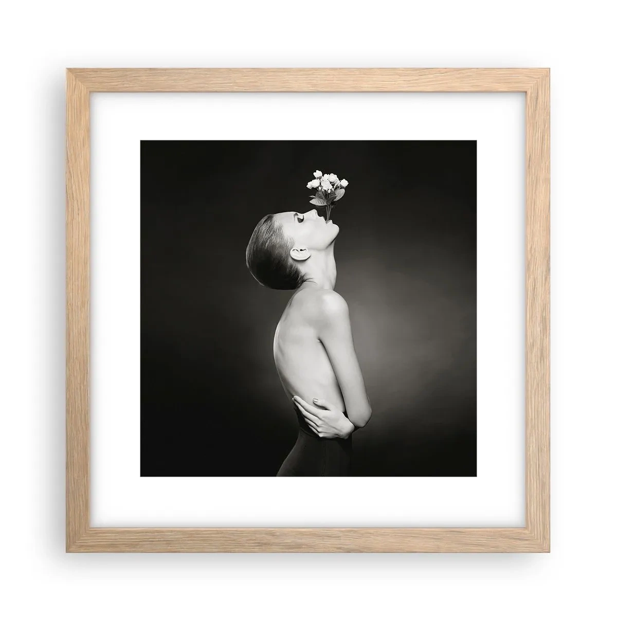 Poster in einem Rahmen aus heller Eiche - Exzentrische Eleganz - 30x30 cm