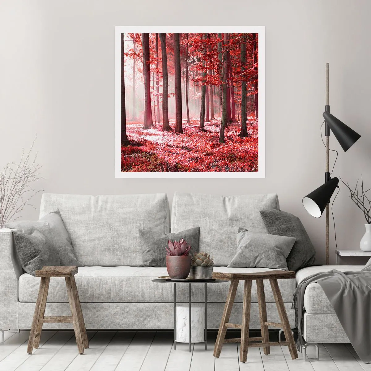 Poster - Rot ist genauso schön - 30x30 cm