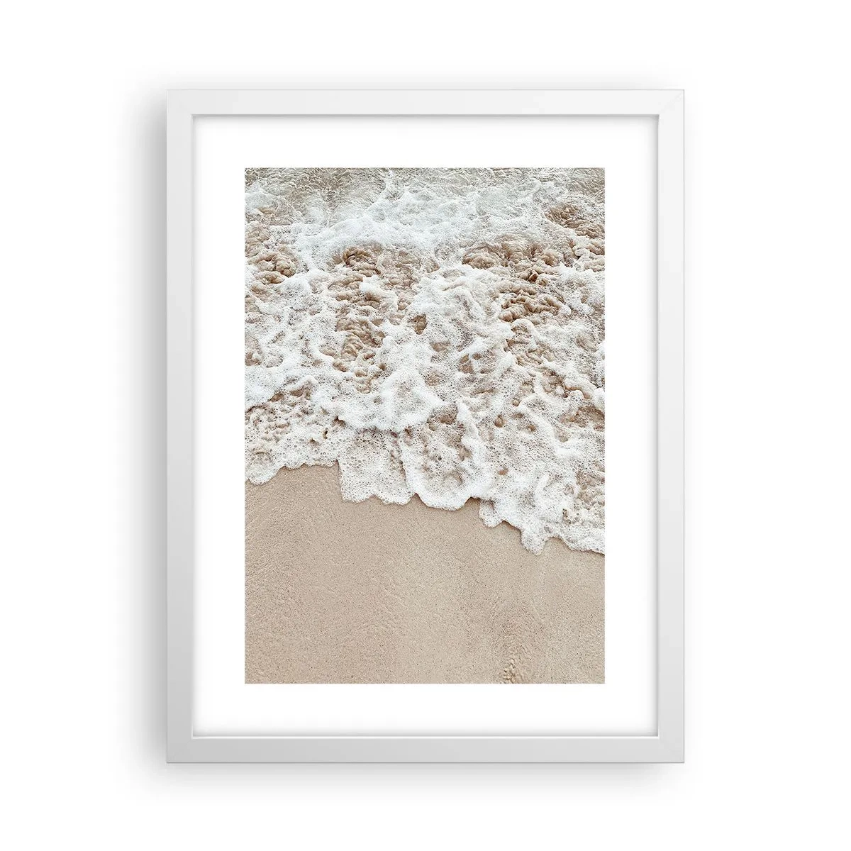 Poster in einem weißen Rahmen - Ich komme gleich wieder - 30x40 cm