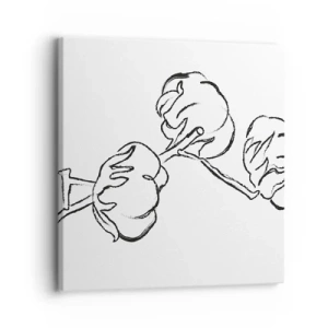 Bild auf Leinwand - Leinwandbild - Baumwolldaunen - 30x30 cm