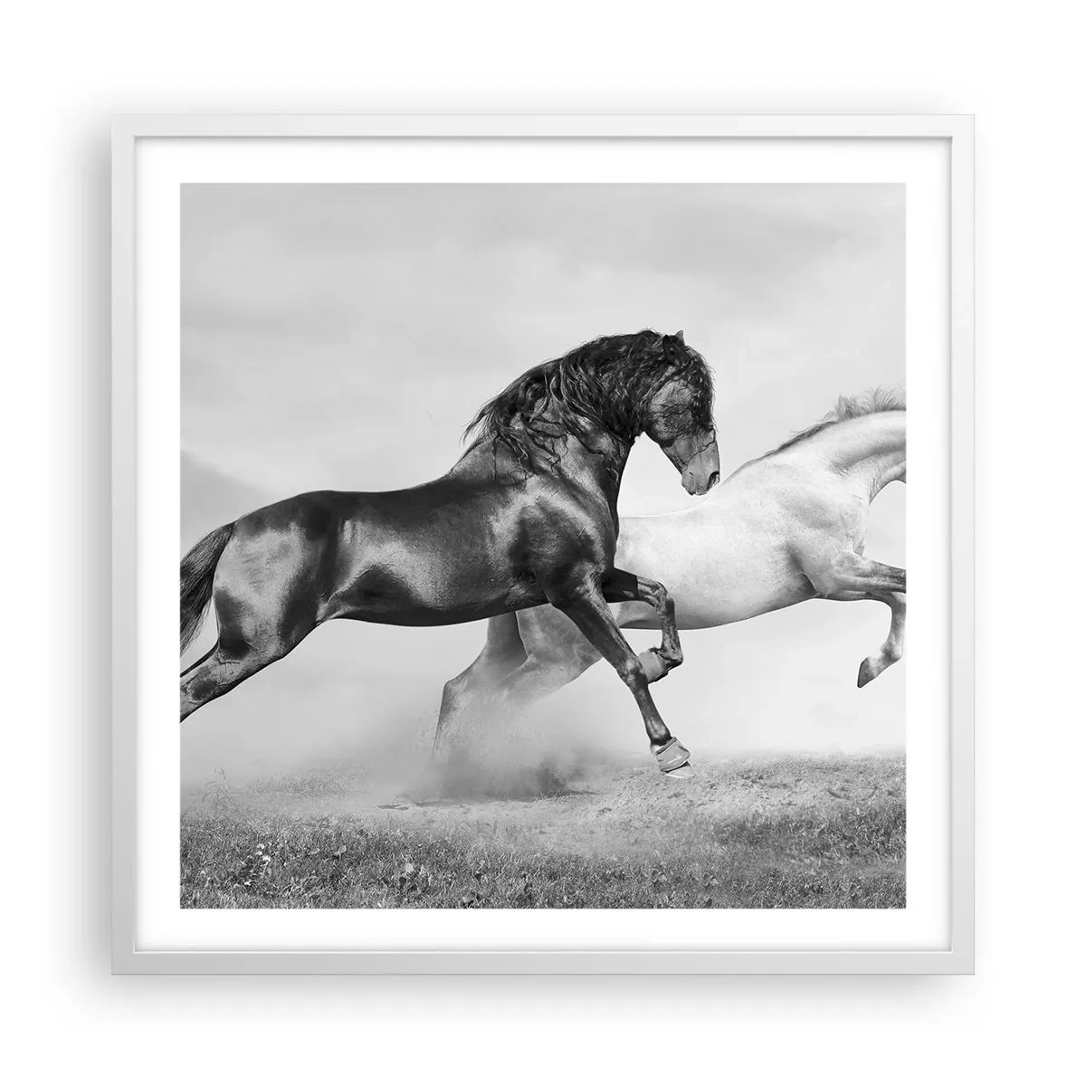 Poster in einem weißen Rahmen - Engel und Dämonen - 60x60 cm