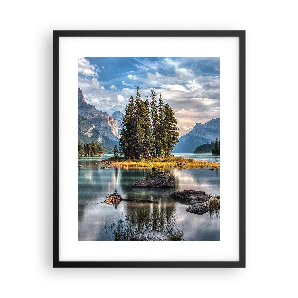 Poster in einem schwarzem Rahmen - An dem tollen und sauberen Wasser ... - 40x50 cm