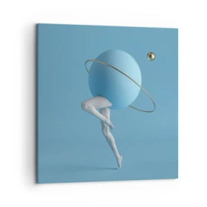 Bild auf Leinwand - Leinwandbild - Und die Planeten spielen verrückt - 50x50 cm