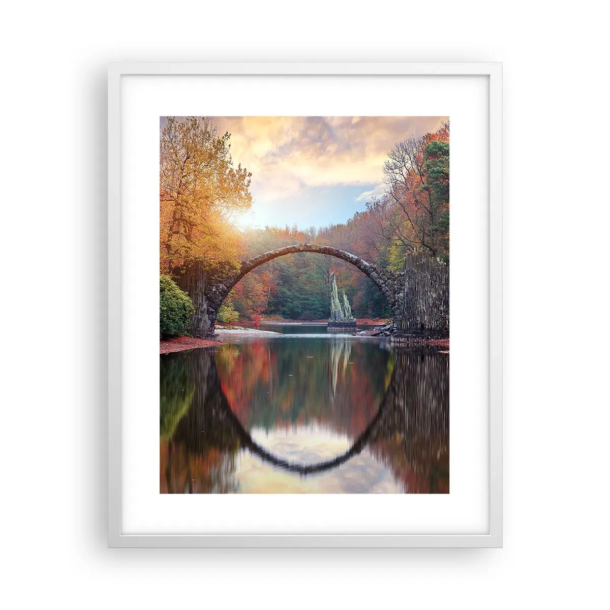 Poster in einem weißen Rahmen - Auf der anderen Seite des Spiegels - 40x50 cm