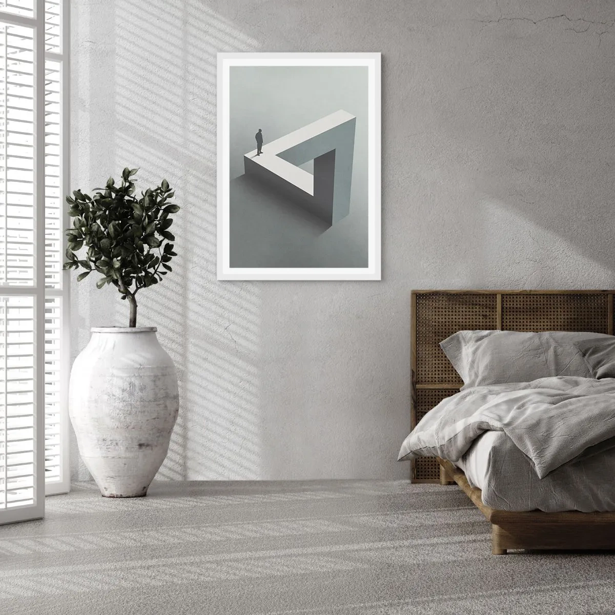 Poster in einem weißen Rahmen - Es ist also doch möglich - 50x70 cm