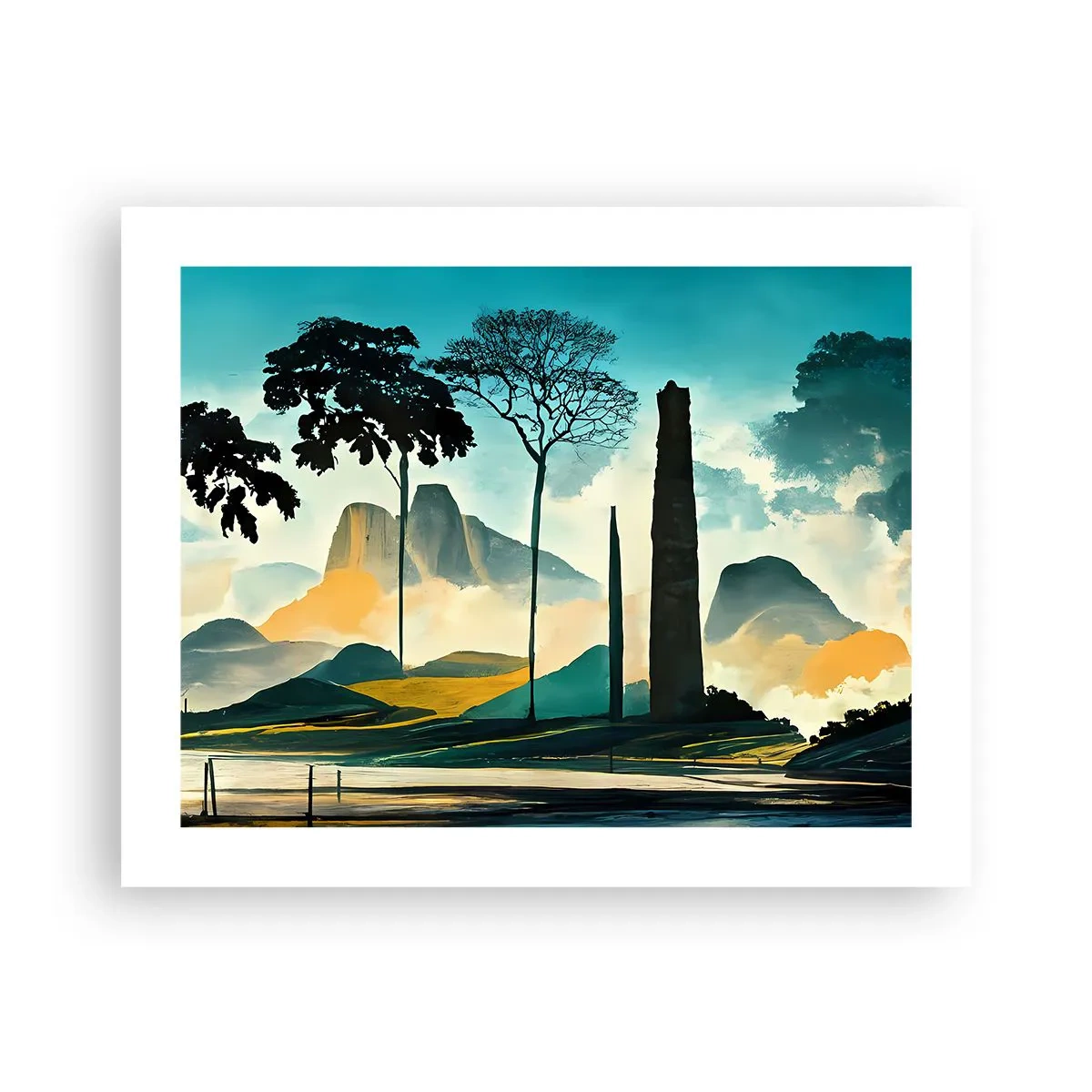 Poster - Immer höher und höher - 50x40 cm