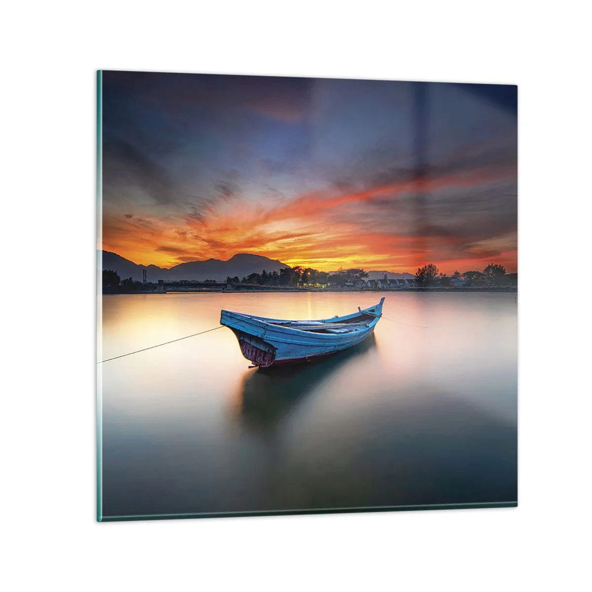 Glasbild - Bild auf glas - Eine gute Nacht kommt - 50x50 cm