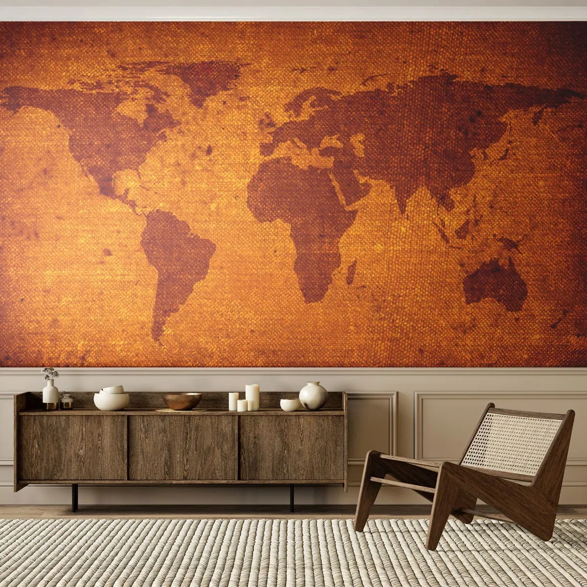 Fototapete Premium Canvas - Eine Einladung zum Reisen - Weltkarten, Kontinente, Reisen - 250x175 cm
