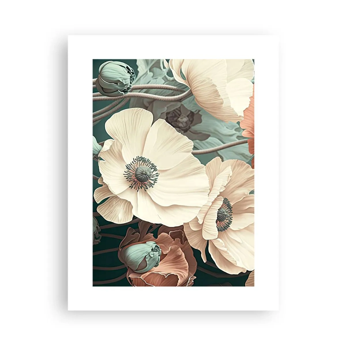 Poster - Flüstern von Mohnblumen - 30x40 cm