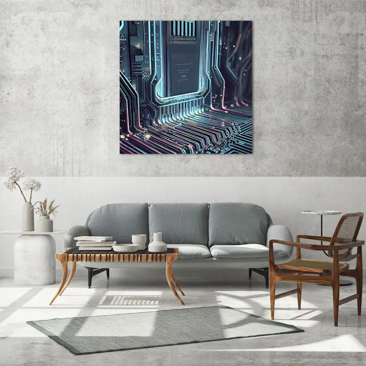 Glasbild - Bild auf glas - Ich denke nur… - 50x50 cm