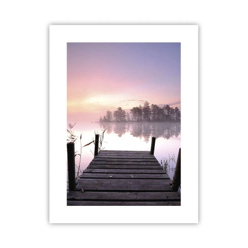 Poster - Aus dem lila Nebel ... - 30x40 cm