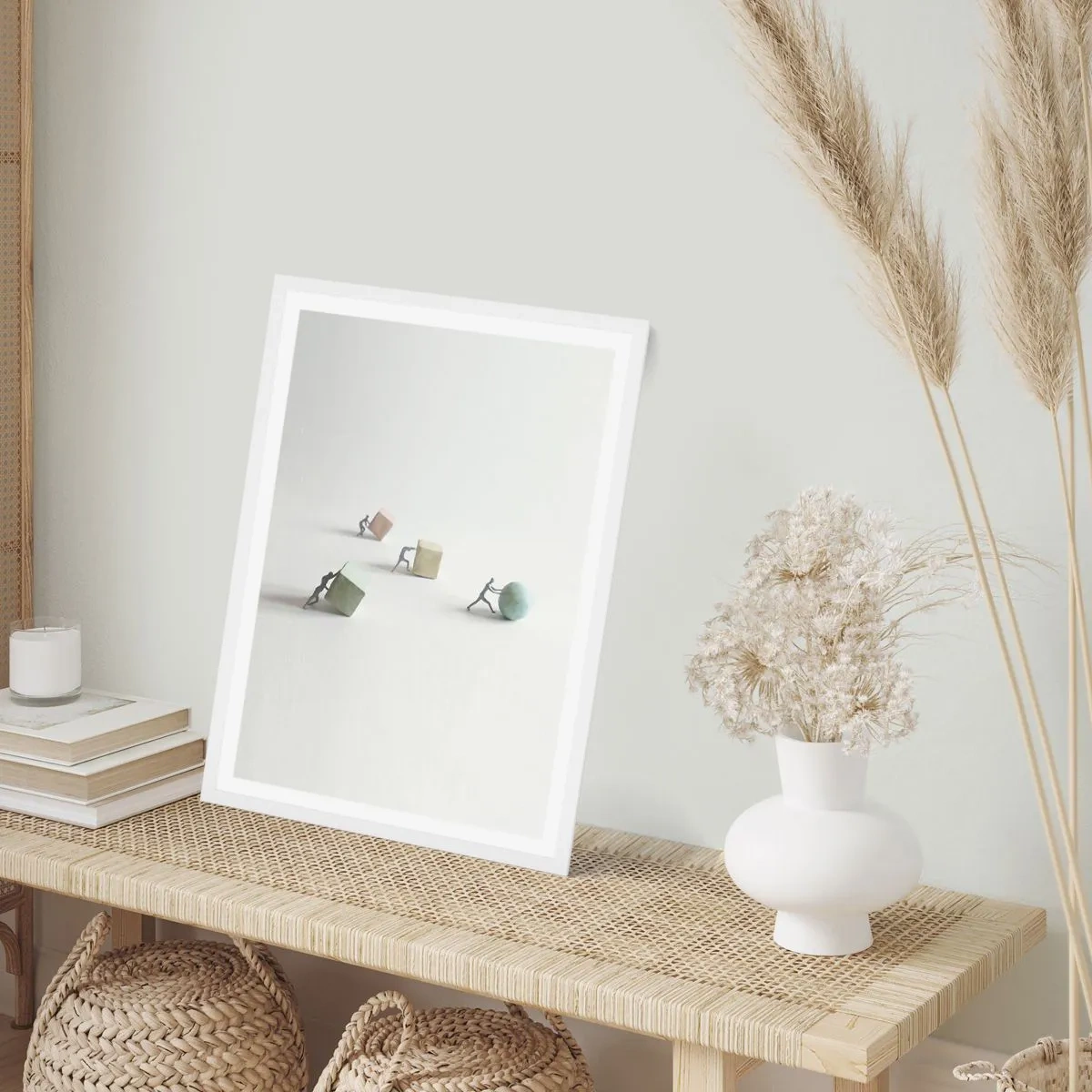 Poster in einem weißen Rahmen - Pures Leben - 61x91 cm