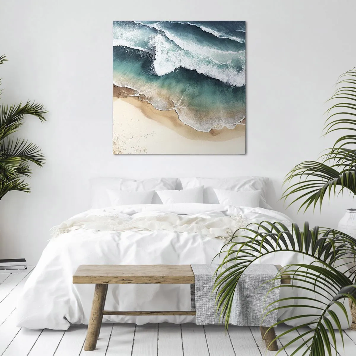 Bild auf Leinwand - Leinwandbild - Das ewige Treffen - 70x70 cm